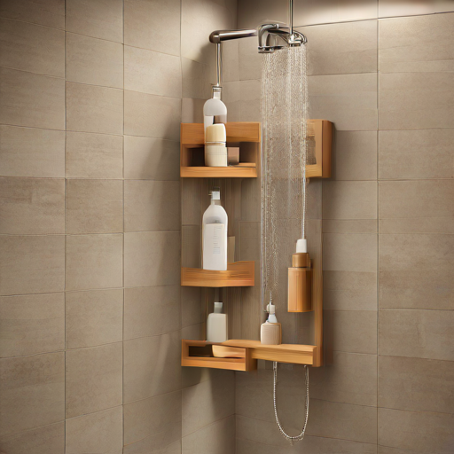 Afbeelding van Gebruik van douche-organizers voor een opgeruimde badkamer