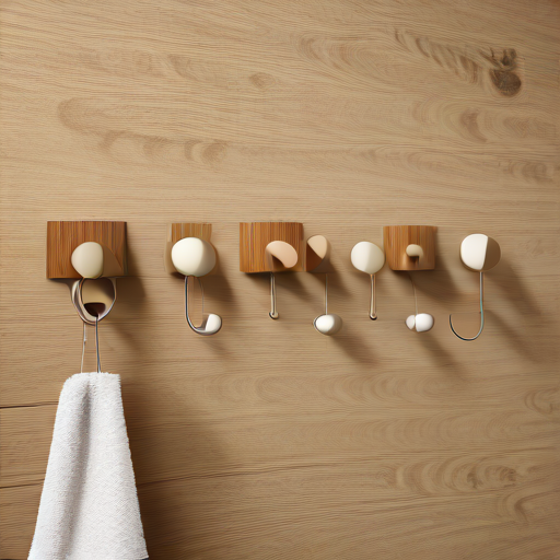 Afbeelding van Plakhaakjes voor badkamer: De beste keuze voor hout