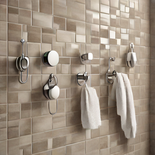 Afbeelding van Beste plakhaakjes voor badkamer op tegels: tips & advies