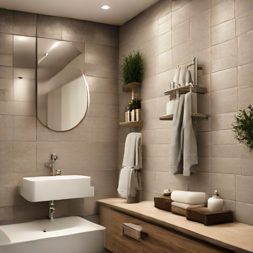 Afbeelding van Kosten voor het installeren van plakhaakjes in de badkamer