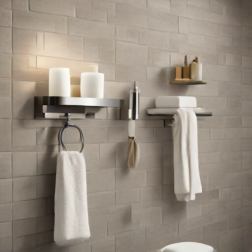 Afbeelding van Plakhaakjes voor badkamer: combi met ophangsystemen