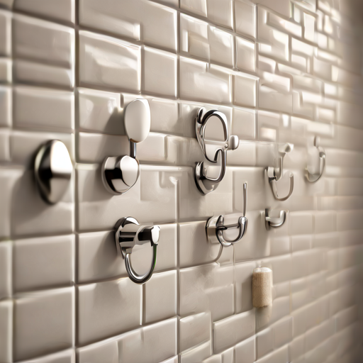 Afbeelding van Plakhaakjes voor Badkamer op Gladde Oppervlakken: Tips