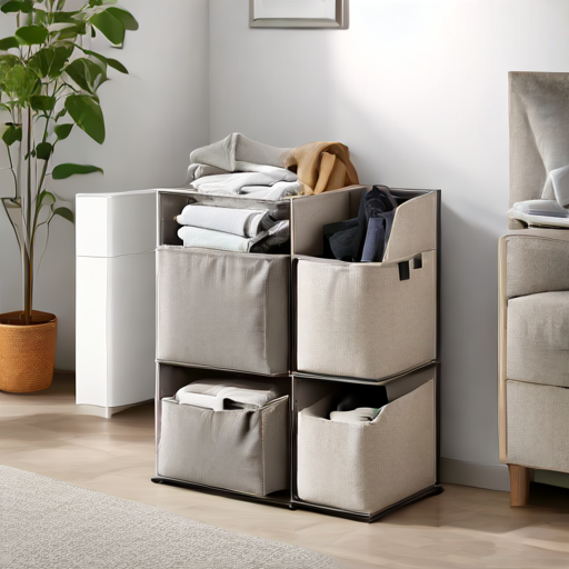 Afbeelding van Vouwbare Kledingopbergbakken: Ruimtebesparende Oplossing