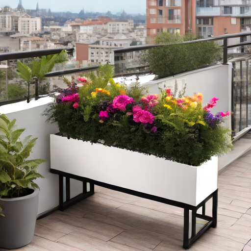 Afbeelding van Opvouwbare plantenbakken voor een stijlvol balkon