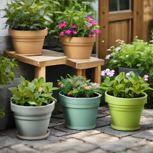 Afbeelding van Organiseer opvouwbare plantenbakken in kleine tuinen