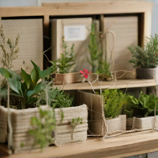 Afbeelding van Combineer plastic plantenbinders met natuurlijke materialen