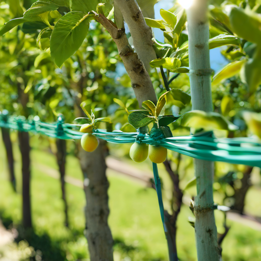 Afbeelding van Effectief gebruik van plastic plantenbinders voor fruitbomen