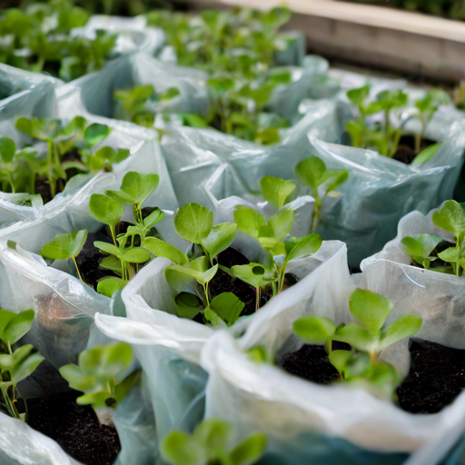 Afbeelding van Effectieve plastic tuinzakken voor zaaigoed bescherming