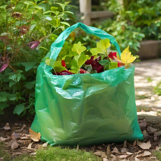 Afbeelding van Maak zelf plastic tuinzakken voor tuinafval thuis