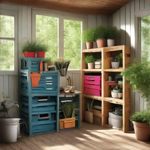 Afbeelding van Opvouwbare opslagkratten in de tuin: de beste keuze