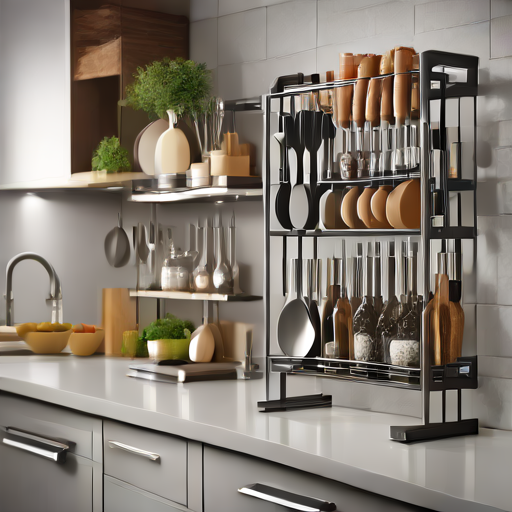 Afbeelding van Multifunctionele Keukenrekken: De Ideale Oplossing voor Jouw Keuken