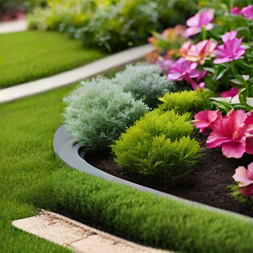 Afbeelding van Gebruik plastic gazonranden voor een prachtig bloembed