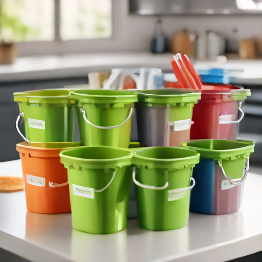 Afbeelding van Professionele multifunctionele emmer-sets voor elke klus
