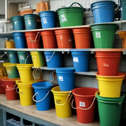 Afbeelding van Bereken de ideale hoeveelheid multifunctionele emmer-sets