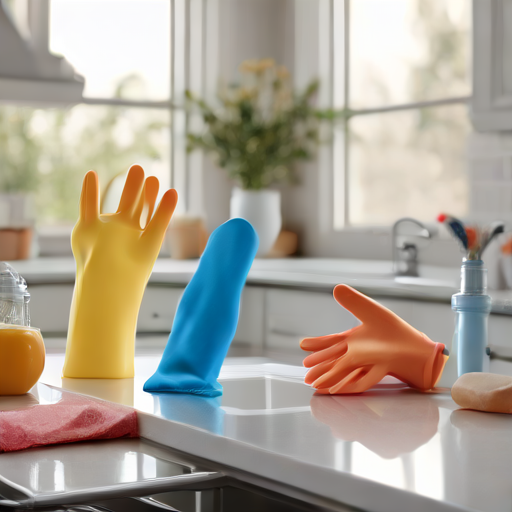 Afbeelding van Herbruikbare schoonmaakhandschoenen: Duurzaam en praktisch