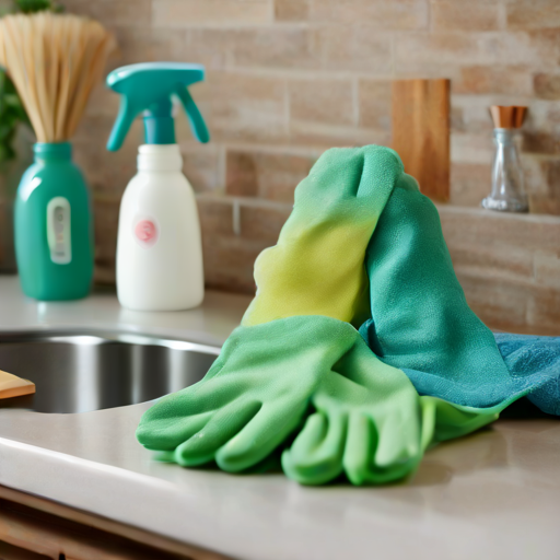 Afbeelding van Combineer herbruikbare schoonmaakhandschoenen effectief