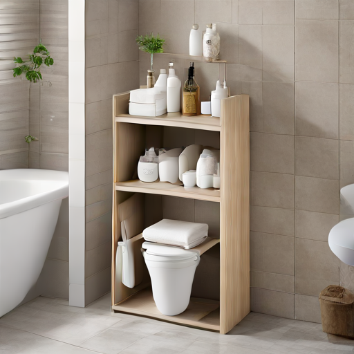 Afbeelding van Opvouwbare Toiletorganizers: De Badkamer Revolutioneren