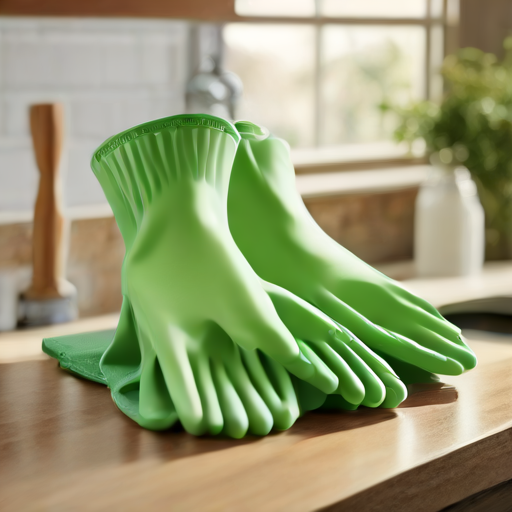 Afbeelding van Herbruikbare schoonmaakhandschoenen: milieuvriendelijk kiezen