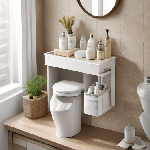 Afbeelding van Opvouwbare toiletorganizers: ruimtebesparing in stijl