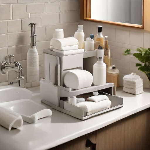 Afbeelding van Overweeg opvouwbare toiletorganizers voor meer ruimte