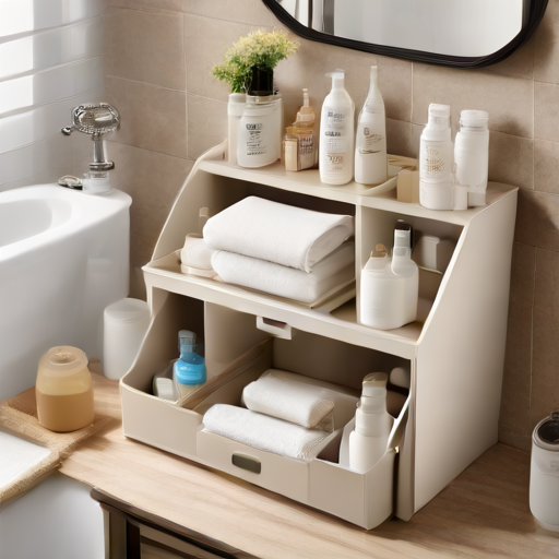 Afbeelding van Verbeter je opvouwbare toiletorganizers in de badkamer