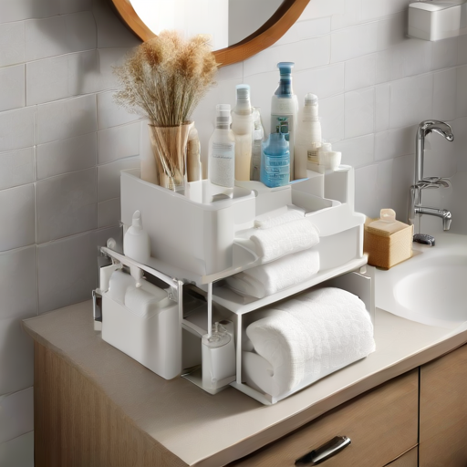 Afbeelding van Veiligheid van opvouwbare toiletorganizers in de badkamer