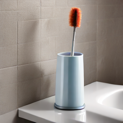 Afbeelding van Hygiëne en plastic wc-borstelhouders uitgelegd