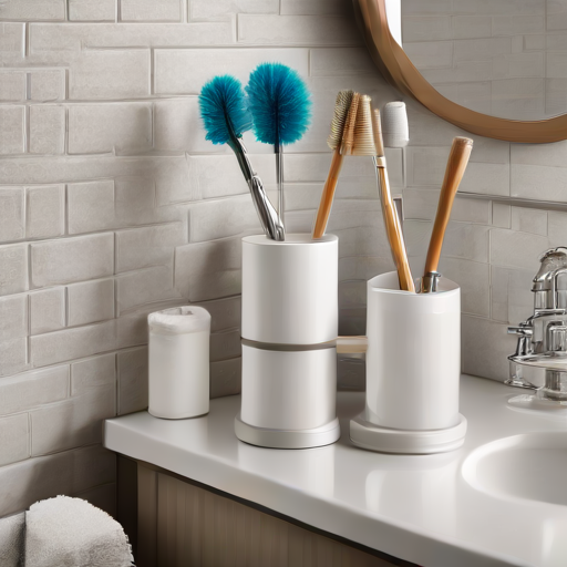 Afbeelding van Organiseer je plastic wc-borstelhouders eenvoudig en effectief