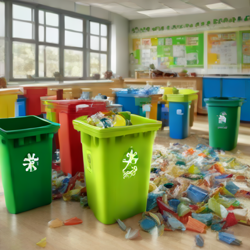 Afbeelding van Goedkoopste plastic afvalbakken voor scholen kopen