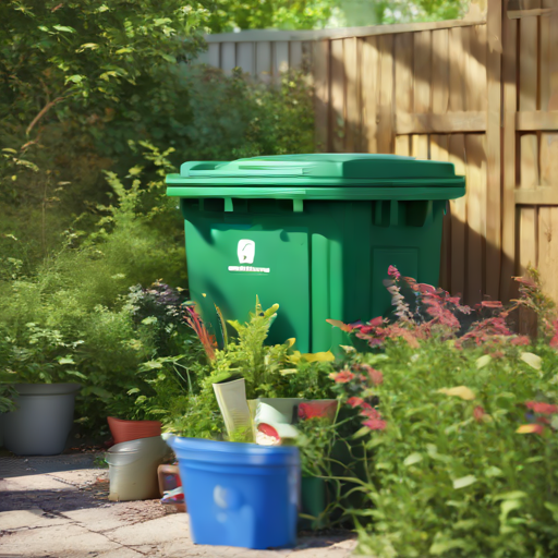 Afbeelding van Effectief gebruik van plastic afvalbakken in de tuin