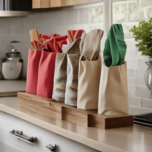 Afbeelding van Herbruikbare zakkenhouders: Efficiënt boodschappen doen