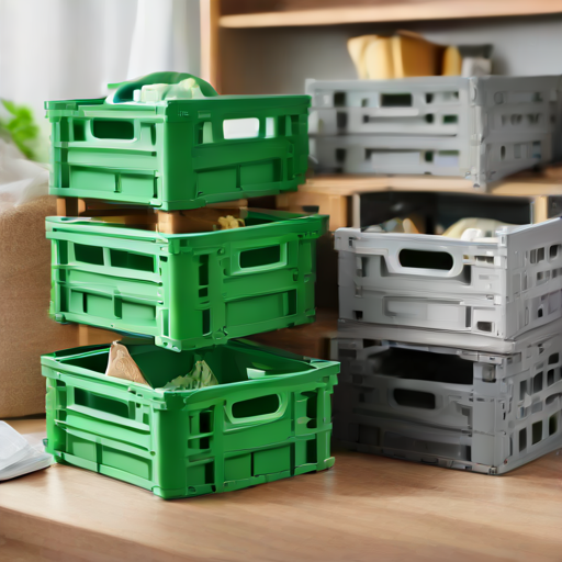 Afbeelding van Herbruikbare vouwkratten schoonmaken: een complete gids