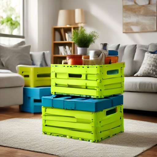 Afbeelding van Herbruikbare vouwkratten voor een efficiënte verhuizing