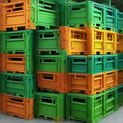 Afbeelding van Herbruikbare vouwkratten: Duurzaam en efficiënt voor bedrijven