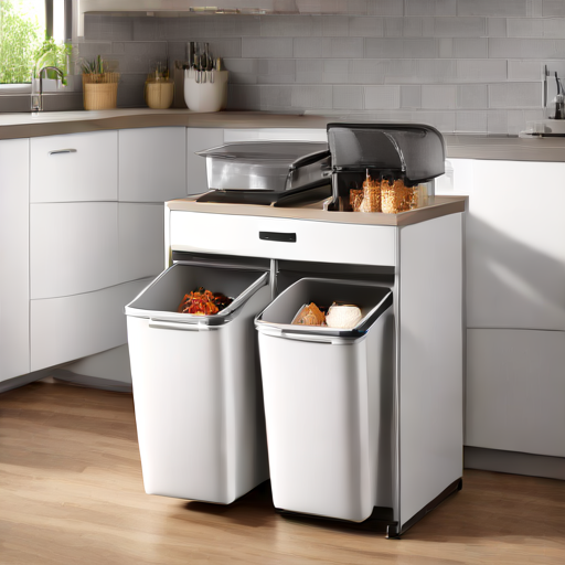 Afbeelding van Multifunctionele afvalemmers in de keuken gebruiken