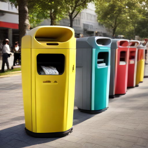 Afbeelding van Aantal multifunctionele afvalemmers voor evenementen