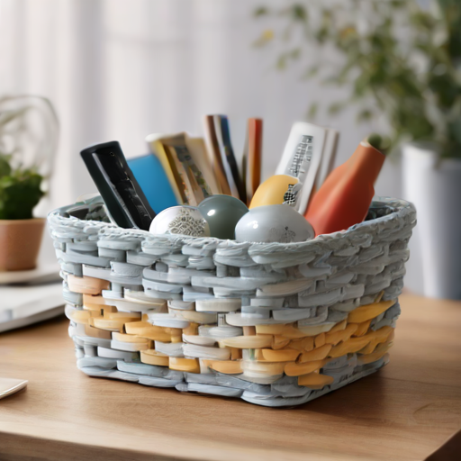 Afbeelding van Maak je eigen plastic opbergmandjes van gerecycled materiaal