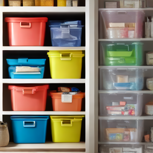 Afbeelding van Korting op plastic opbergmandjes: online kopen bespaart geld