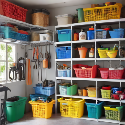 Afbeelding van Handige tips voor plastic opbergmandjes in de garage