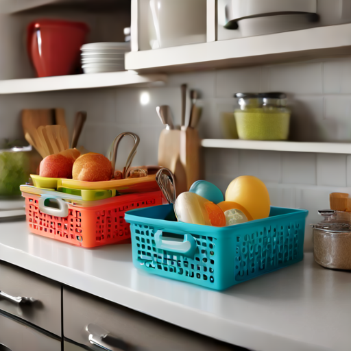 Afbeelding van Onderhoudstips voor plastic opbergmandjes in de keuken