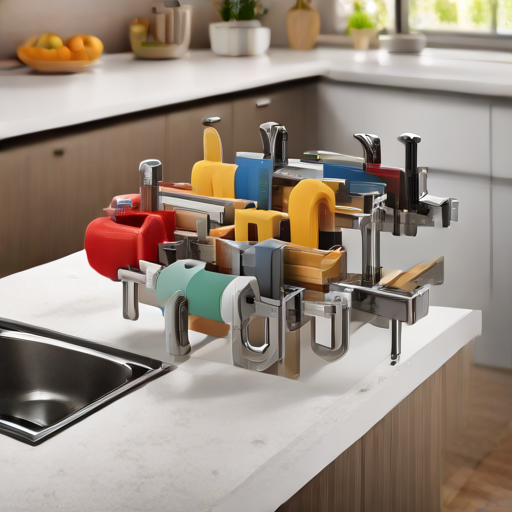 Afbeelding van Maak je eigen multifunctionele keukenladeklemmen