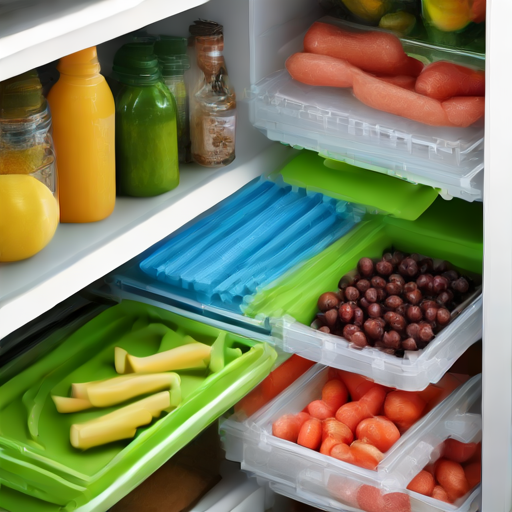 Afbeelding van Herbruikbare siliconen koelkastmatjes voor invriezen