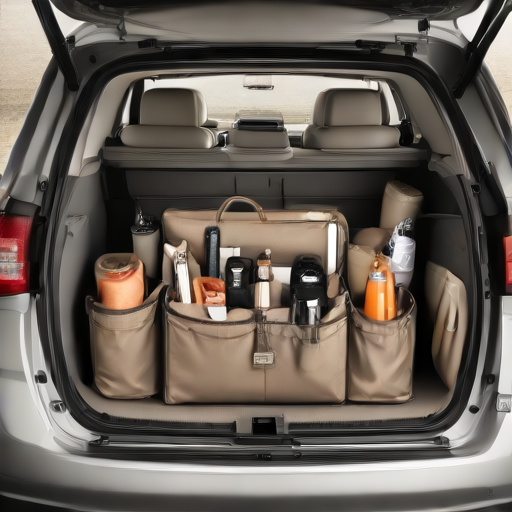 Afbeelding van Hoeveel multifunctionele opbergtassen passen in een auto?