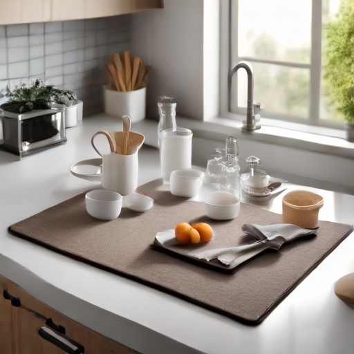 Afbeelding van Multifunctionele afdruipmatten in de keuken gebruiken