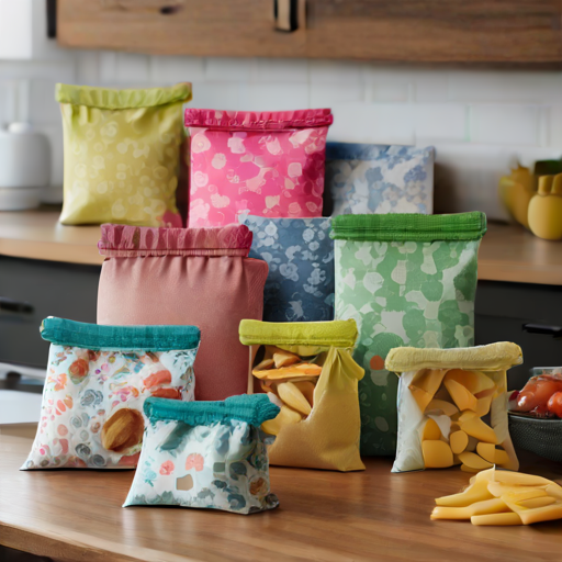 Afbeelding van Herbruikbare snackzakjes: Duurzaam en milieuvriendelijk