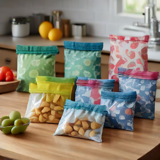 Afbeelding van Makkelijk schoon te maken herbruikbare snackzakjes