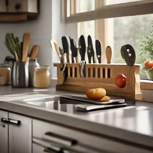 Afbeelding van Combineren van plastic messenrekken met houten snijplanken