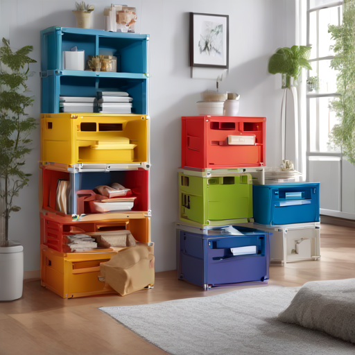 Afbeelding van Organiseer je opvouwbare kratten efficiënt en eenvoudig