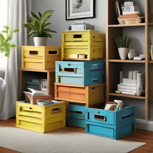 Afbeelding van Opvouwbare kratten: hoeveel heb je nodig voor je spullen?