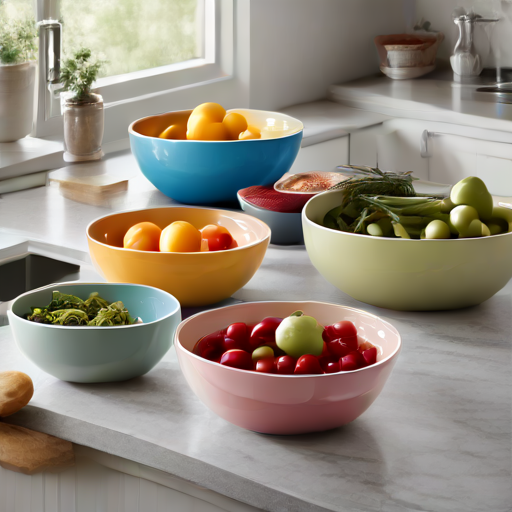 Afbeelding van Aantal multifunctionele keukenkommen voor een gezin